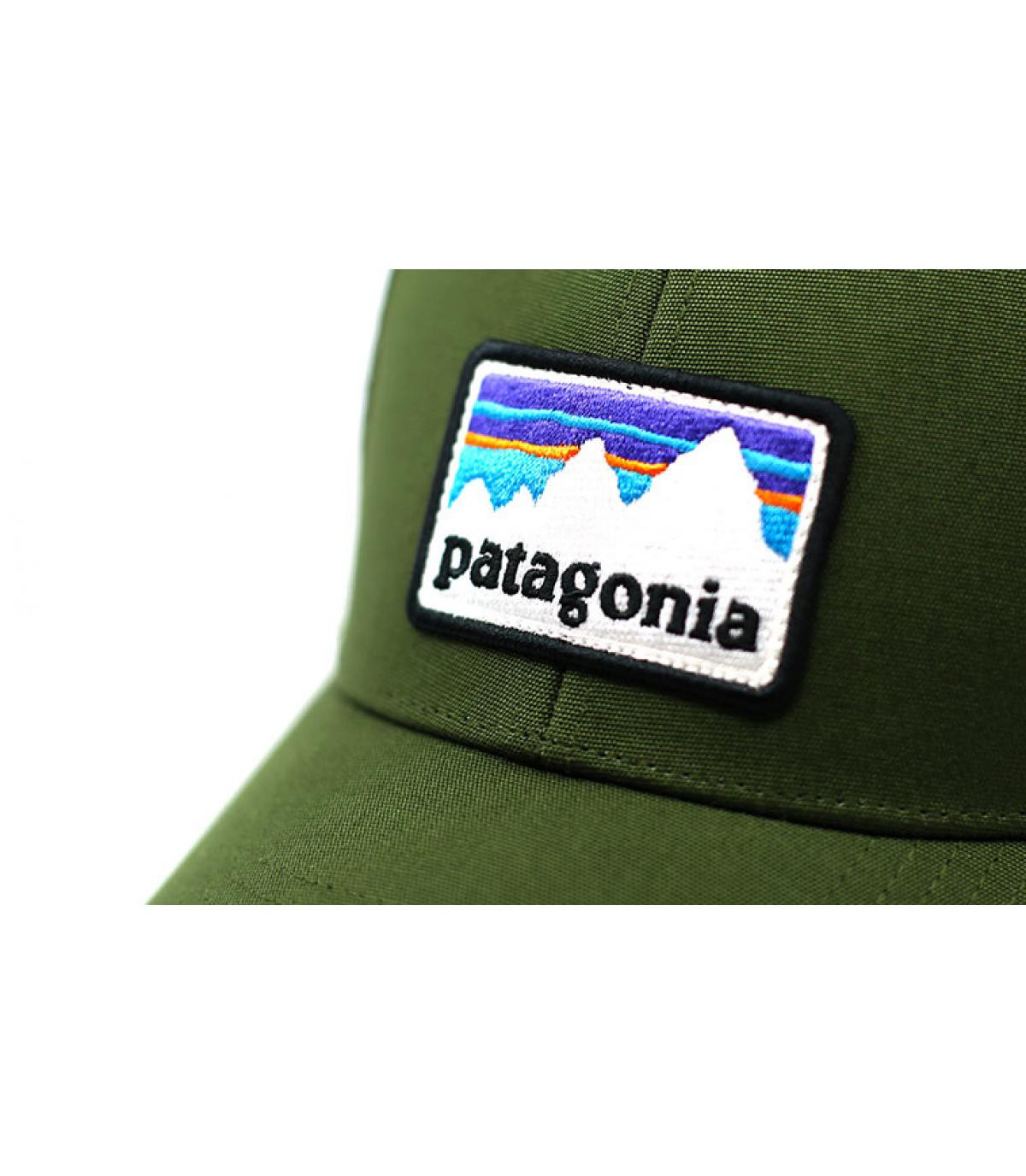 green beige Patagonia trucker